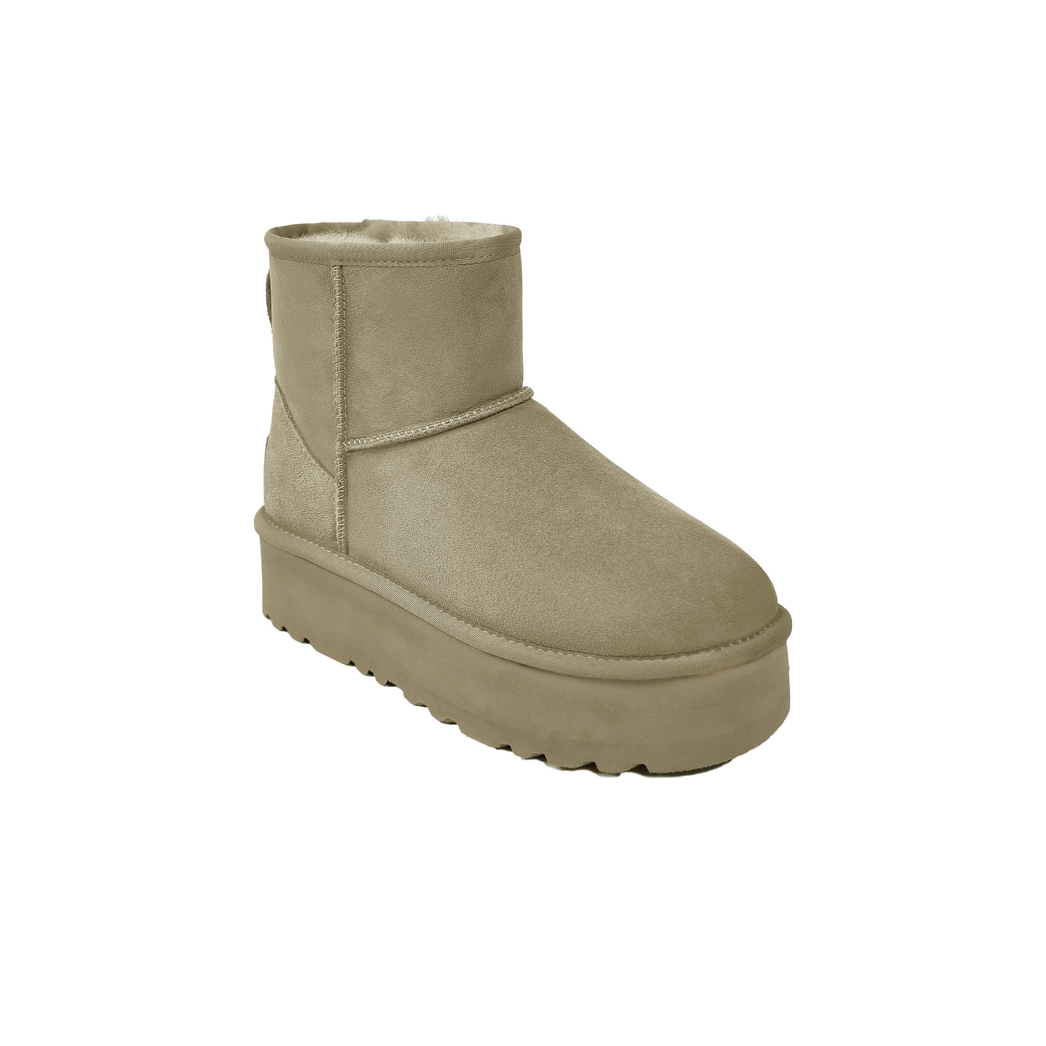 CLASSIC PLATFORM MINI BOOTS OLIVE 39 - Yami.com