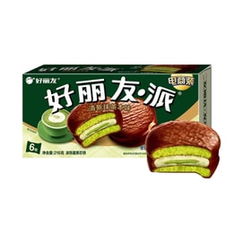 好丽友中国 韩国 ORION 好丽友 好丽友清新抹茶派6枚 1盒 216克