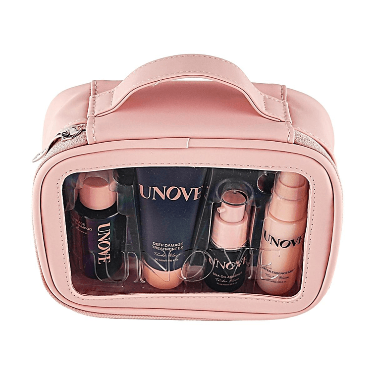 Unove Travel Kit (Shampoo 52ml + Treatment 40ml + Hair Oil 10ml + Mist 30ml) Repair Nourishing Smooth Travel Size 5