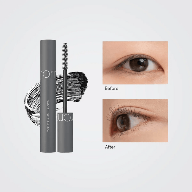 韩国ROM&ND柔魅得 根纤固定睫毛膏 持久持妆不塌不晕染 根根分明自然 防水防油耐汗 7g #V01 Volume Black 卷翘酷黑