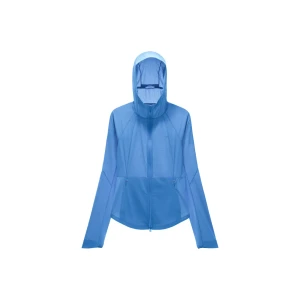 Liangpi 501UV Air Women‘s Breathable Waist-Enhancing Slimming Sun Protection Jacket – Leaping Wave Blue Size XS