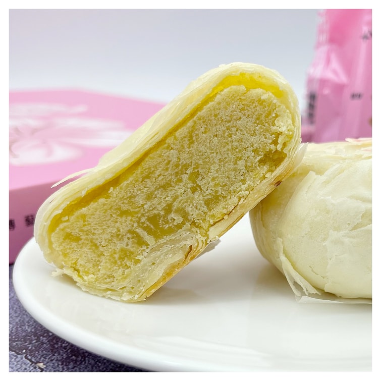 [台灣直郵] 台中豐原排隊美食 雪花齋 雪花月餅純綠豆沙禮盒(奶素) 648g 6入 6