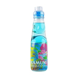 Ramune Carbonated Soft Drink,Marble Soda,Hawaiian Blue Flavor 6.76 fl oz