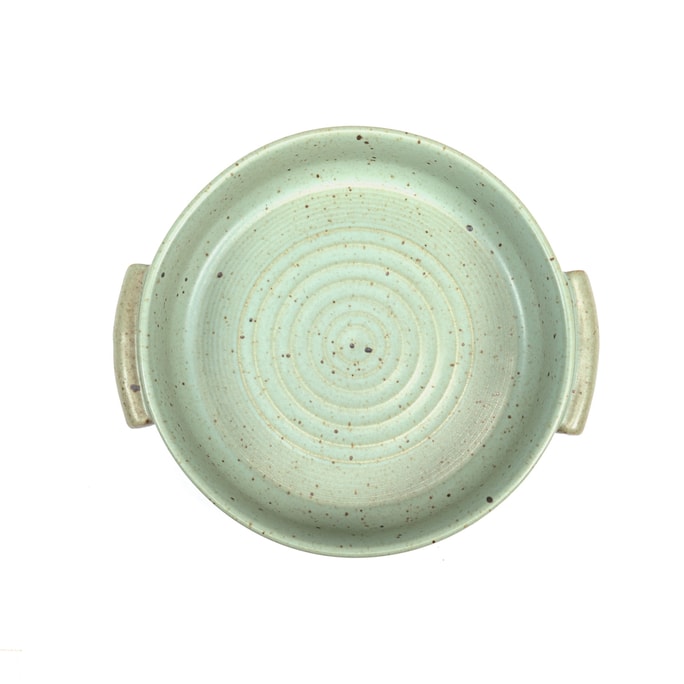 NESTLADY Double Ears Retro Pan (Green) Salad Bowl 1PC