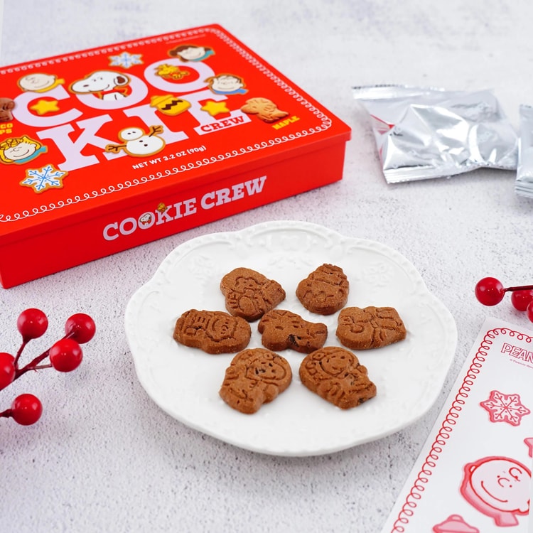 HOKKA Snoopy Cookie Limited Gift Tin,Chocolate & Maple Flavor,3.2