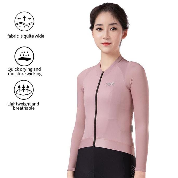 Quick Dry Women Long Sleeve Bike Jersey S Size