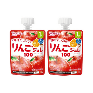 일본 와코도 젤리 빨아먹는 요구르트 100% 사과맛 70g (1세 이상) 2개입
