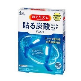 花王 炭酸冷却ジェルフットパック（日本） - 6個入り