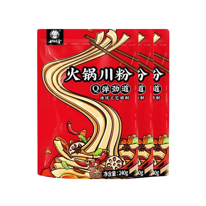 Hot Pot Wide Noodles 240g 3 bags of vermicelli noodles with sweet potato skin