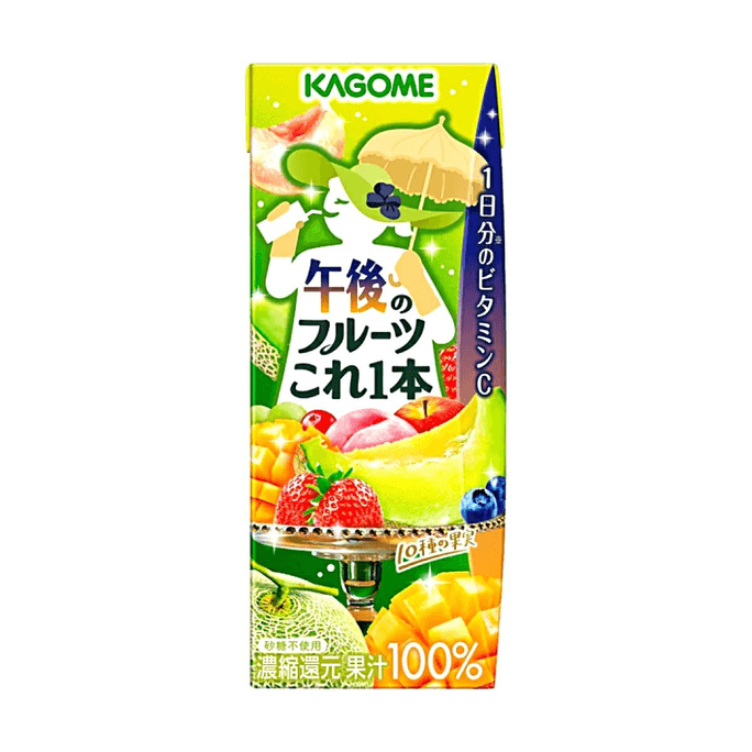 Jus de Fruits Yasai Seikatsu Après-midi 6,76 fl oz Jus 100% Fruits Mixtes Sans Sucre Ajouté
