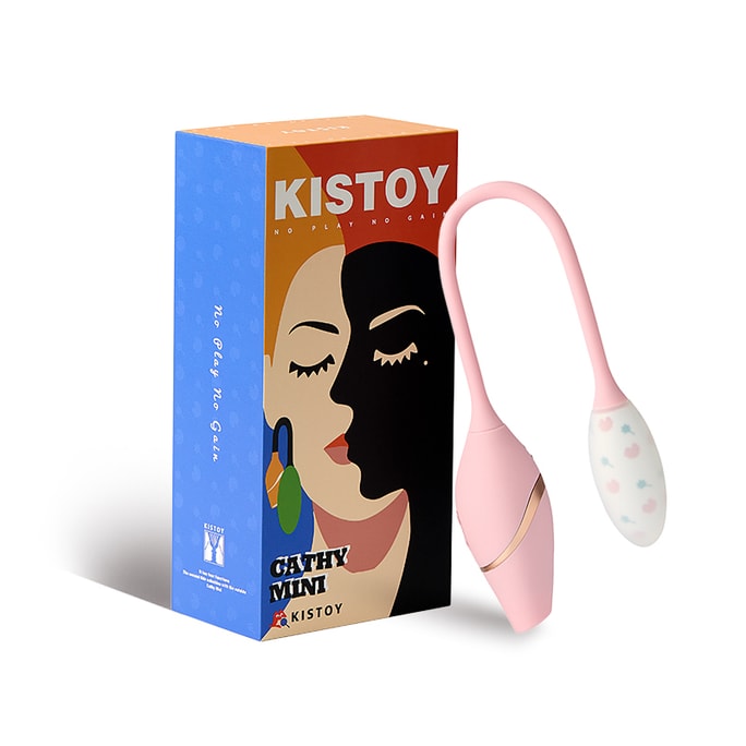 KISTOY Cathy Mini Trio 인스턴트 삽입, 빨기, 진동 및 다중 주파수 마사지기 - 핑크