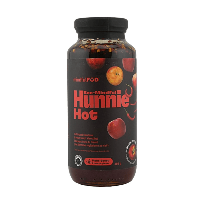 Bee-Mindful Hunnie 칠리 인퓨즈드 스위트너 16.23oz (비건 꿀 대용품, 유기농 사과로 만듦)