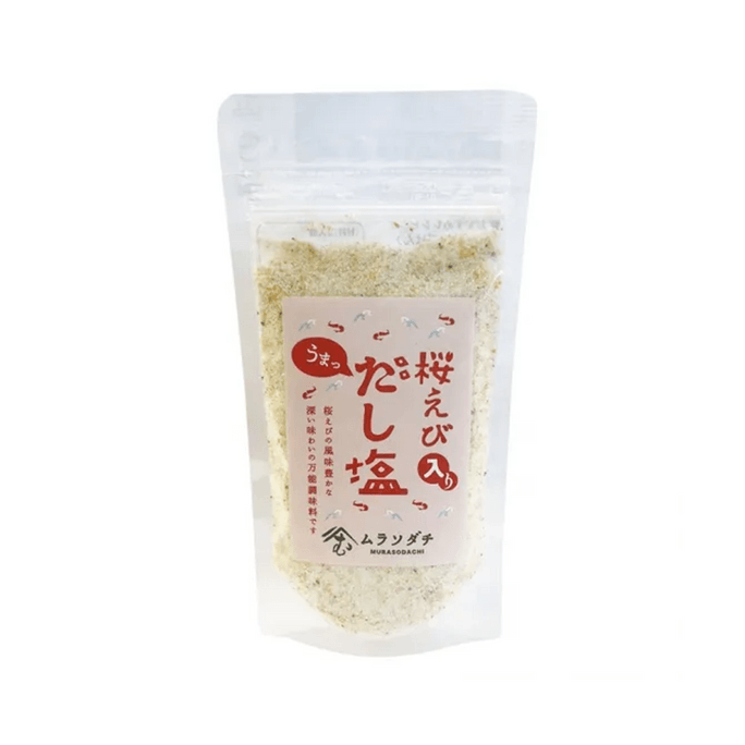 【日本直邮】 日本 伊豆村之站 樱花虾的高汤盐 150g