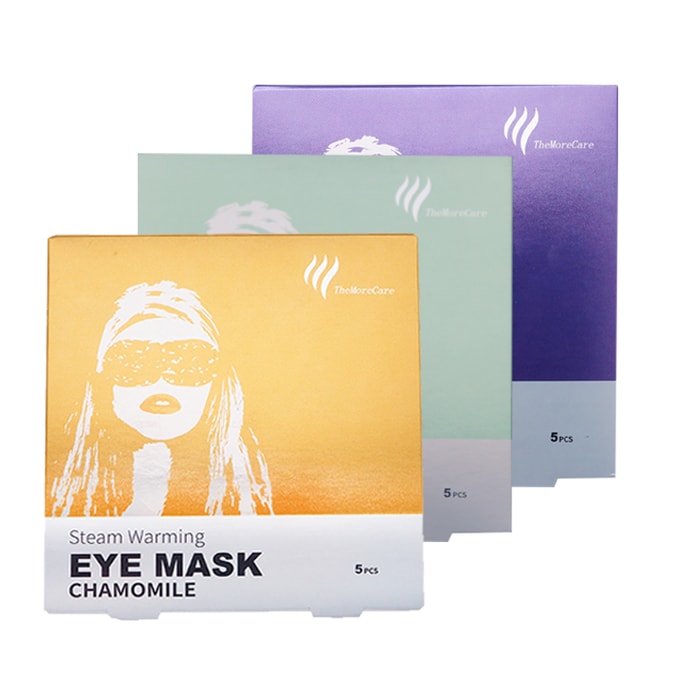 Self-heating steam eye mask Relieve eye fatigue/Protect eyesight chamomile & lavender & original fragrance 15pcs/3box