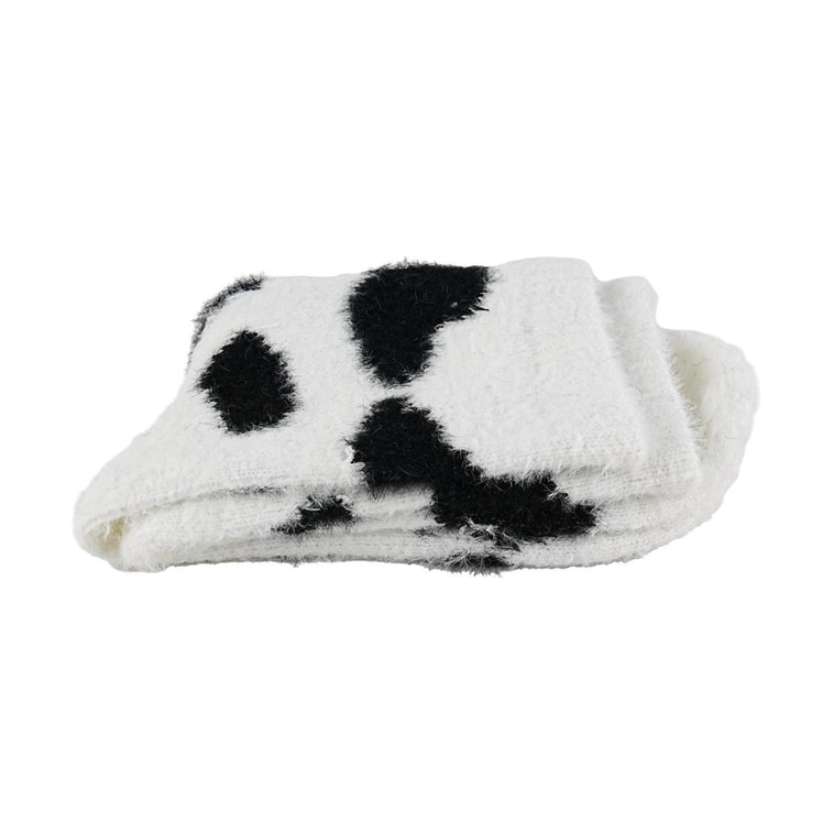 毛絨絨襪子 仿貂毛襪子 大斑點 6