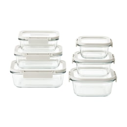 韩国NEOFLAM Comodo玻璃盒 食品储存容器饭盒 6件套