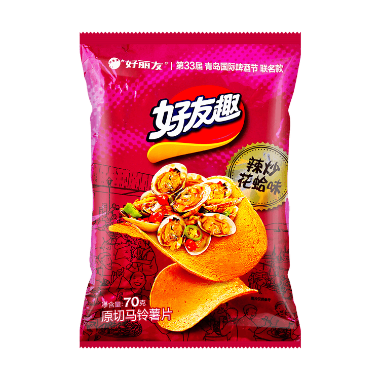 ORION Potato Chips, Spicy Stir-fried Clam Flavor, 2.47 oz