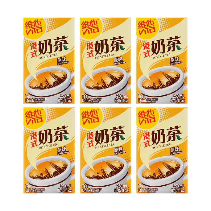 香港VITA维他 港式奶茶 250ml*6盒【超值装】