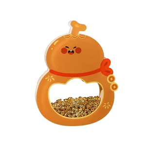 【中国直邮】 FOXTAIL 新年装饰品马年元宝摆件客厅入户玄关过年氛围布置吉祥葫芦16*16.5cm*1件