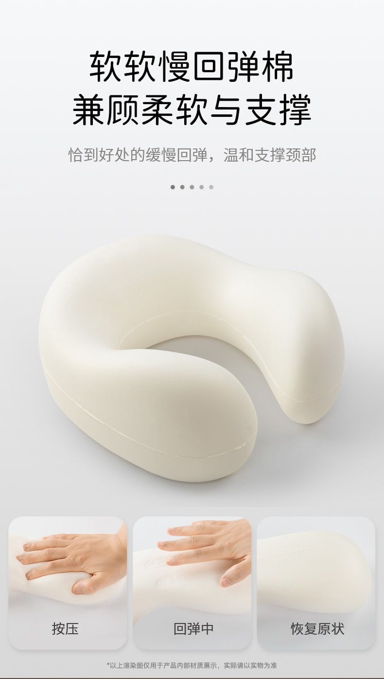 Electric Massage U-Shaped Pillow, Heated Cervical Massager Headrest, Shoulder and Neck Massager, Top Model with 4-Button Version * 1 Piece