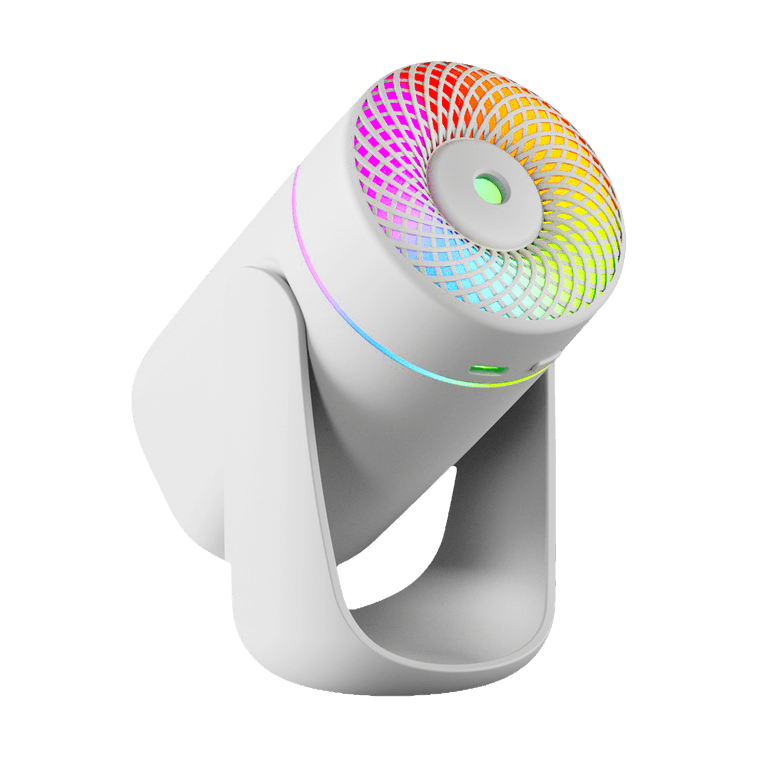 Mini humidifier car atomizer oscillating model white  1 set 3