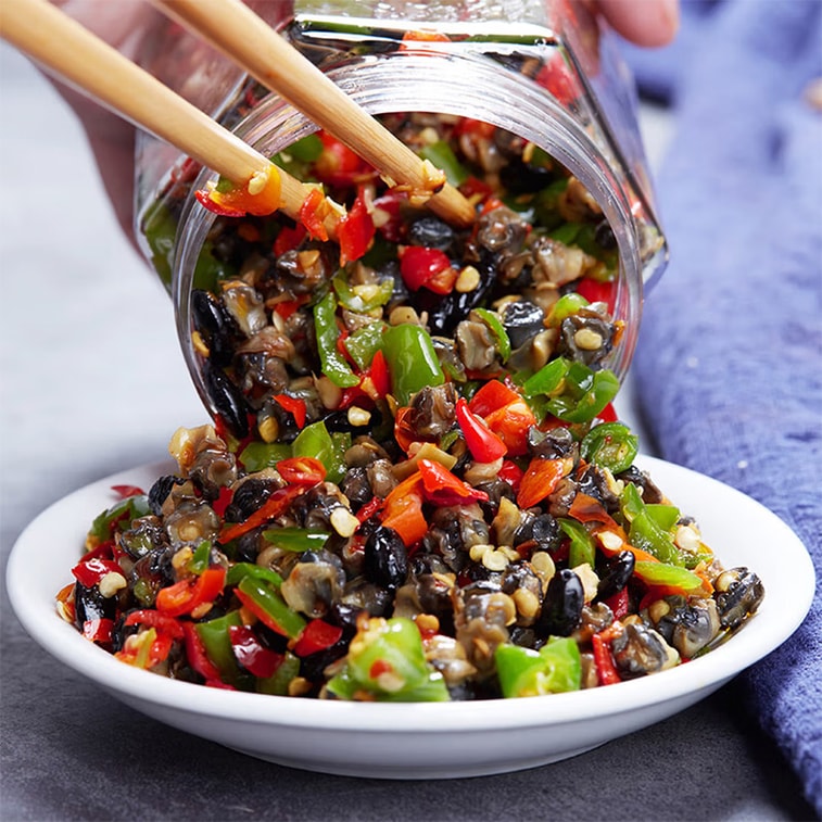 Hunan Colour Authentic Hunan Color Pepper Snail Meat 280g. Ready-to-eat, Savory ...