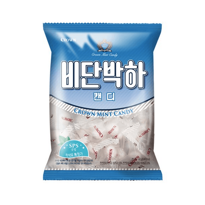 【韩国直邮】 韩国 CROWN 丝绸薄荷糖 4.9 oz (140g)