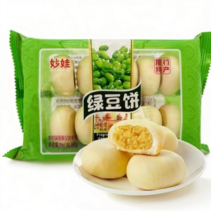 妙娃 绿豆饼 酥皮绿豆糕 粗粮代餐 下午茶糕点 休闲零食188g*1袋
