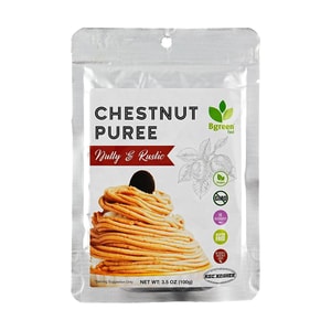 삶은 밤 퓌레, 100g (3.5oz) [비건 • GMO • 글루텐 프리] [밀크티 • 구운 • 웰빙 포리지]