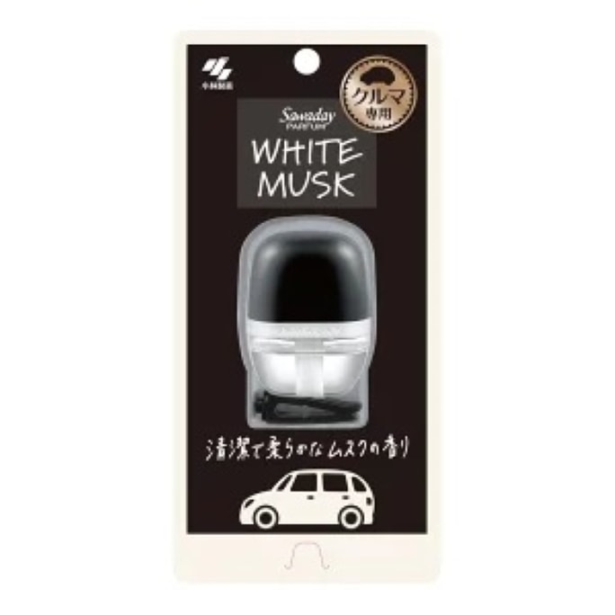 小林製薬 SAWADAY 車用デオドラントクリップ ホワイトムスク 6ml (日本)