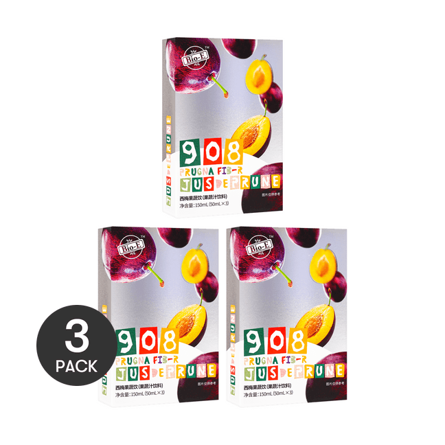 【Value Pack】908 Prugna Fiber Drink Plum Juice, 9btls