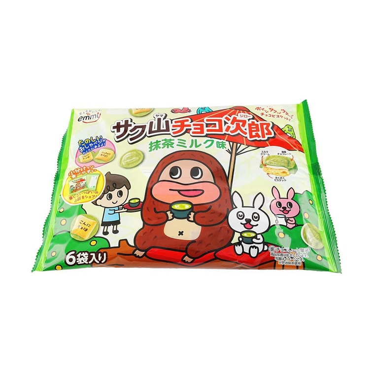 日本SHOIE DELICY正榮 SAKUYAMA小次郎 夾心巧克力餅乾 抹茶牛奶味 96g【天熱易融化 謹慎下單】 9