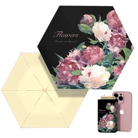 【中國直郵】 HSPM 新款油畫風超輕晴雨兩用迷你太陽傘 晚香 1個裝