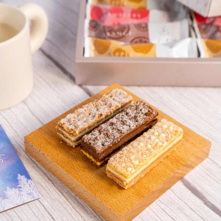 Mifuyu Kogareyuki ,Mille-Feuille Dessert,Strawberry&Orange& Apple Flavor,12 Piece【Japanese Sweets Souvenirs】 3
