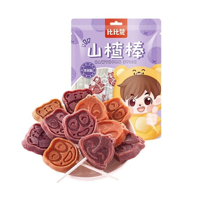 Hawthorn Lollipop Fruit Bar Fudge Sour And Sweet Taste Healthy Appetizer Children's Baby Snack Mulberry Flavor 100g/ bag