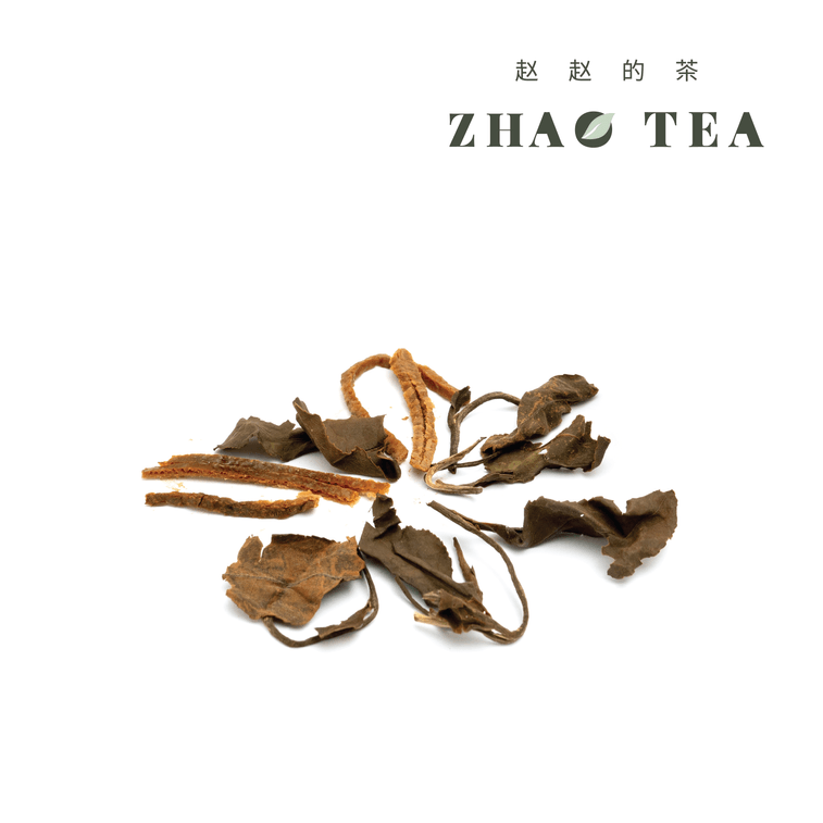  美國 趙趙的茶 ZhaoTea 陳皮白茶 口感溫潤 陳香四溢 消食解膩 滋補養生好茶 茶葉 白茶 果茶 60g 5
