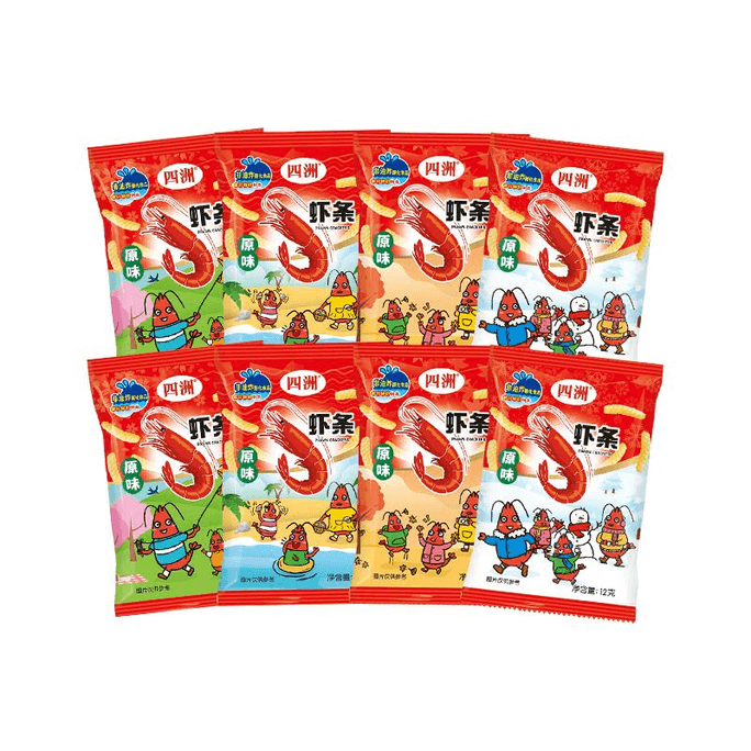 [중국 직배송] 포시즈 오리지널 새우 스틱 12g*8팩