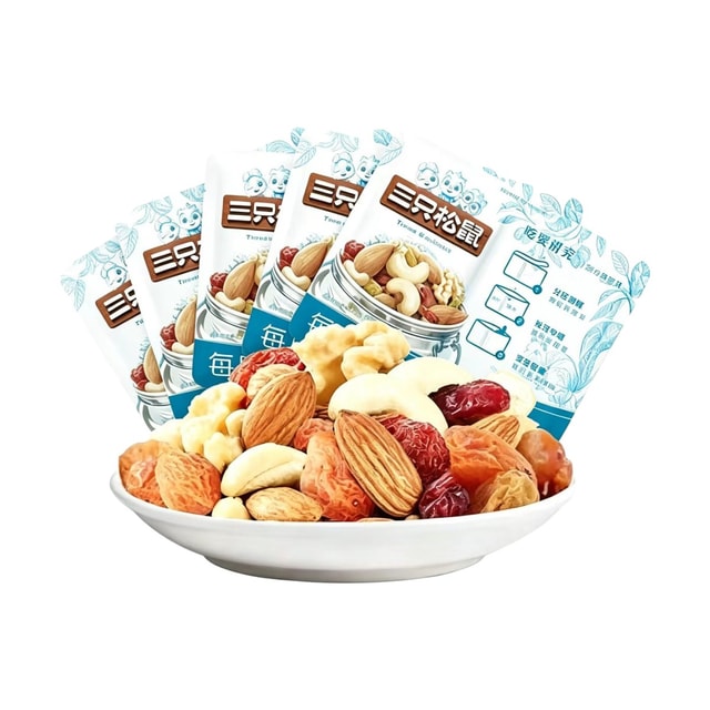 THREE SQUIRRELS Nut Gift Pack 25g*5 Bags - Yami.com