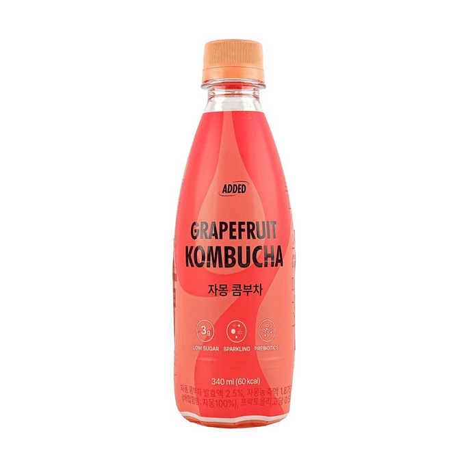  Kombucha Sparkling ,  Low Sugar Prebiotic Drink,Grapefruit Flavor ,11.49 fl oz