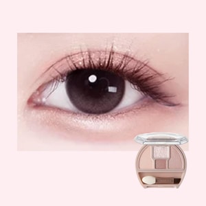 日本CANMAKE井田 四色眼影综合盘 卧蚕细闪高光提亮阴影 #02 Sakura 樱花色 纯欲柔和