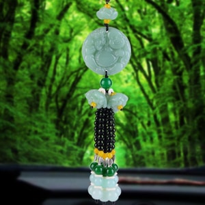 【中国直邮】RAMBLE 车内挂件貔貅  佛抱貔貅 1件 汽车挂件 莲花吊坠