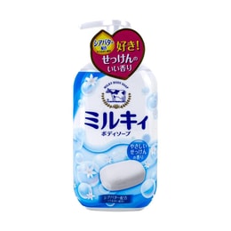日本COW牛乳石鹼共进社 牛奶保湿沐浴乳 自然皂香 550ml