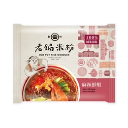 [台湾直邮]老锅米粉 麻辣鲜虾风味汤米粉 60g 单包