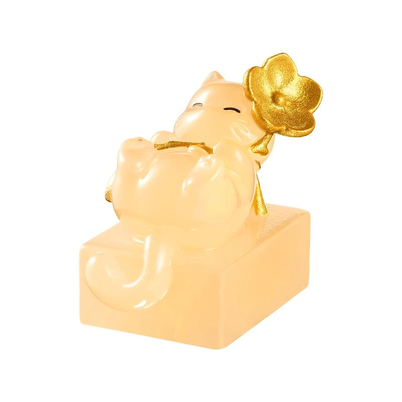 中国直送】故宮博物院淘宝｜五福宮猫切手-4.5cm - Yami
