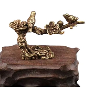 Magpies On Tree Copper Incense Holder 1 Pcs