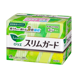 Slim Guard Heavy Flow Unscented Feminine Period Pads with Wings, Size2 / 205mm, 28ct
