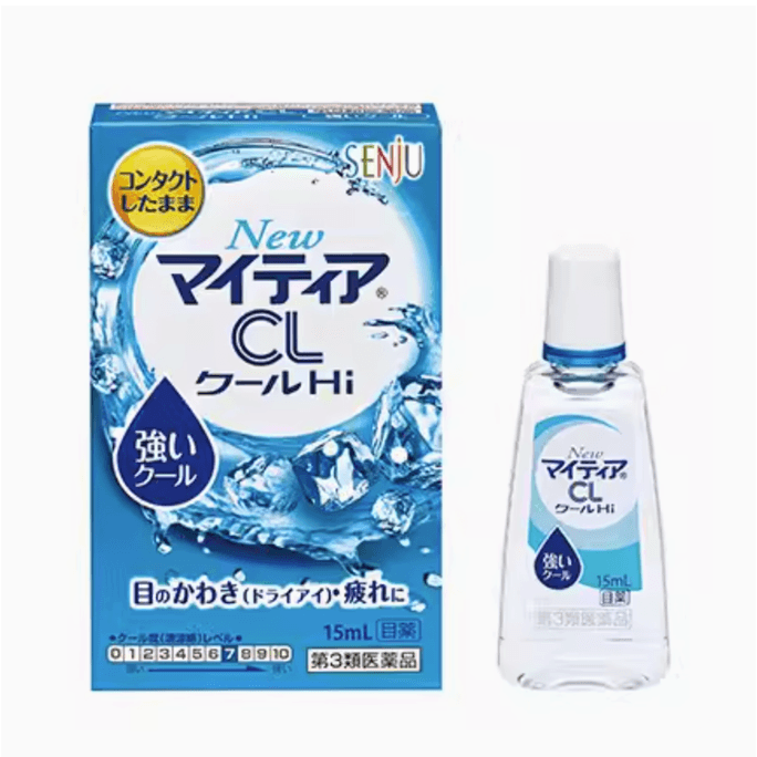 【日本直邮】Alinamin制药Mytear CL 隐形裸眼滴眼液温和眼药水缓解眼疲劳15ml清凉度7