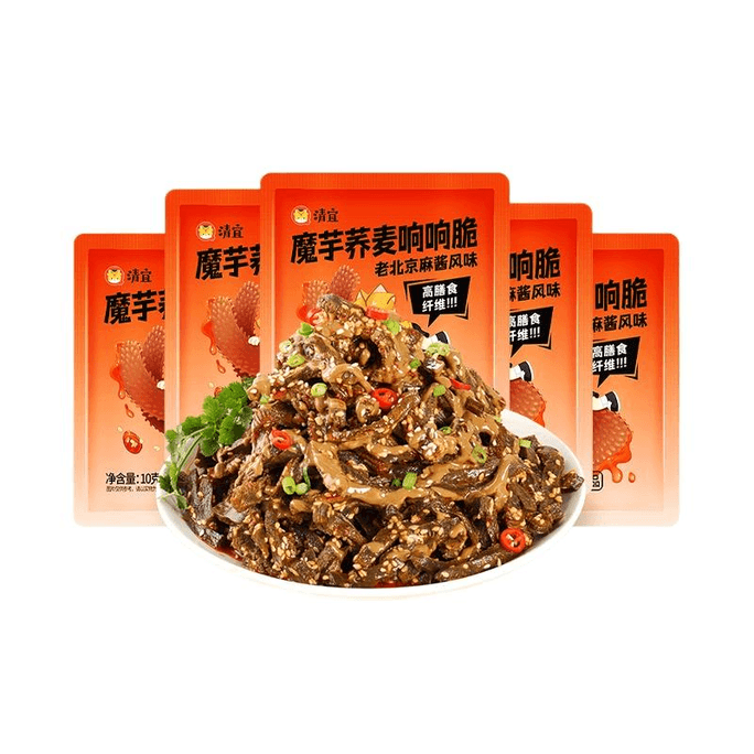 Konjac Dried Buckwheat Crispy And Spicy Appetizing Snacks 10g * 5 bags