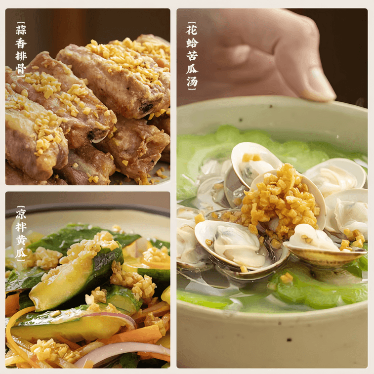 【中国直送】潮汕特製調味料：カリカリ揚げニンニク、黄金ニンニク油、ニンニク、ニンニク油、ネギ油、ライスヌードルスープ（75g×1本） 4