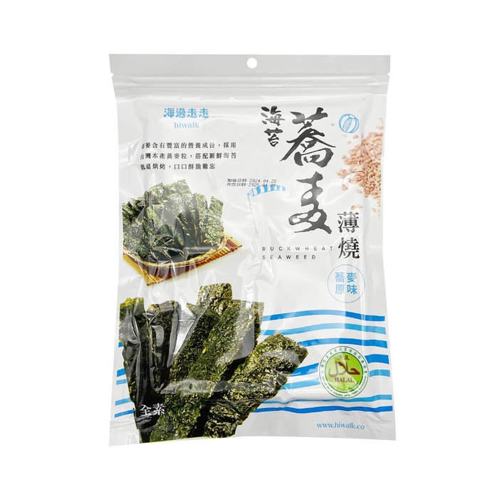 [台湾直邮]海边走走 海苔荞麦薄烧 40g
